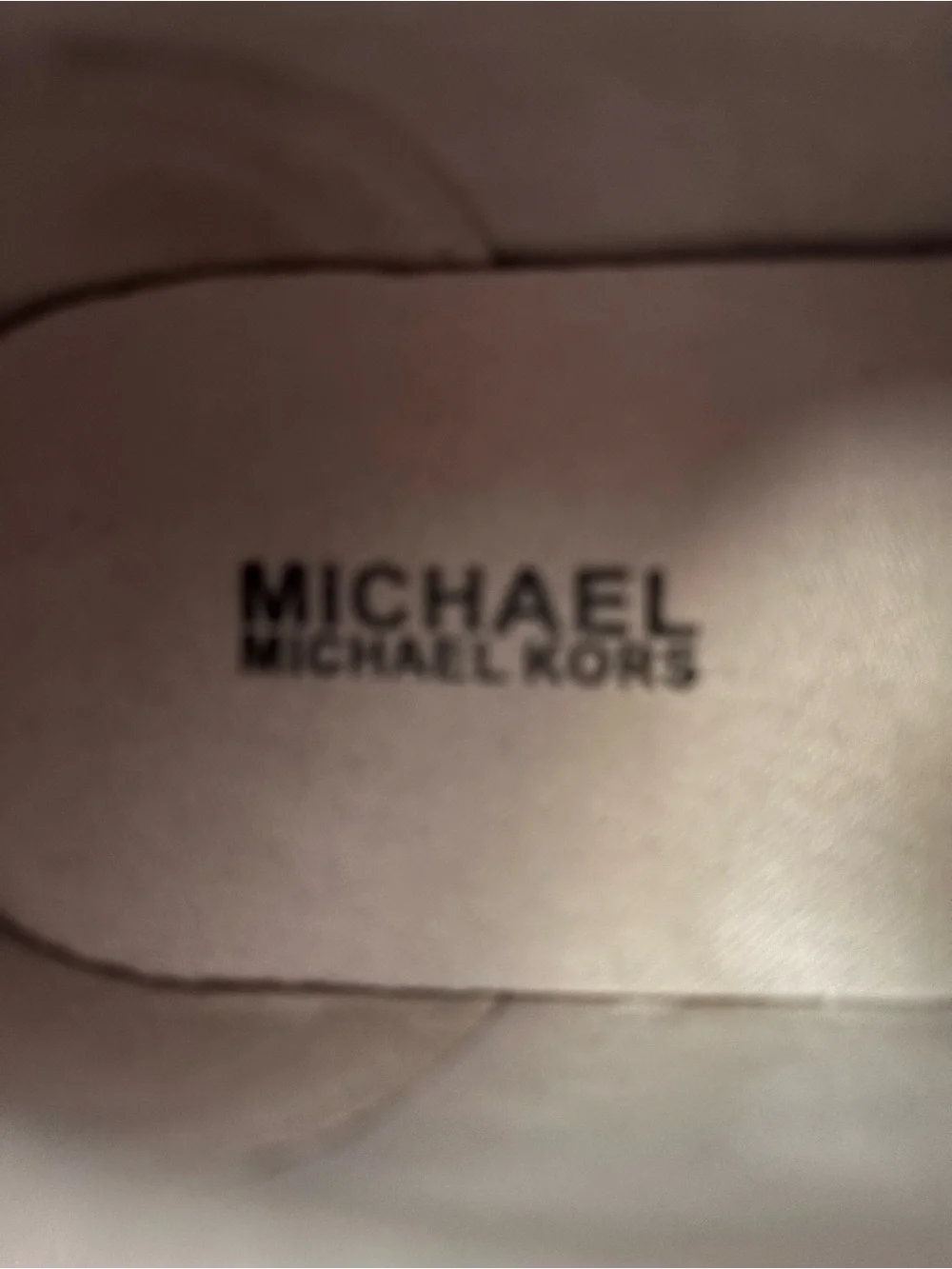 Michael Kors Pastel Gradient Logo Lace-Up Sneakers size 1